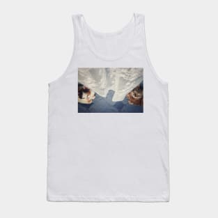 two kittens looking up Tank Top